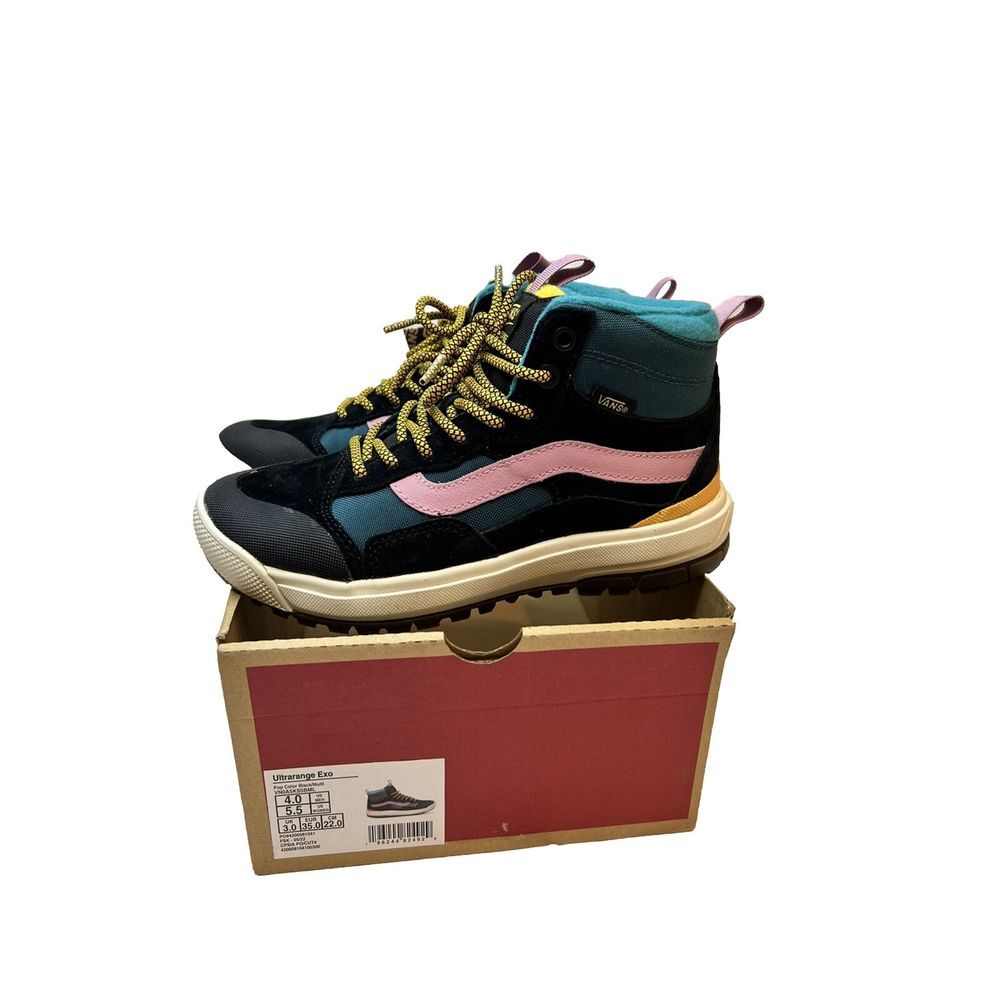 Vans UltraRange Exo Hi MTE Pop Color Teal Pink Hiking Boots 5.5 Women4.0Men Uni - Picture 10 of 16
